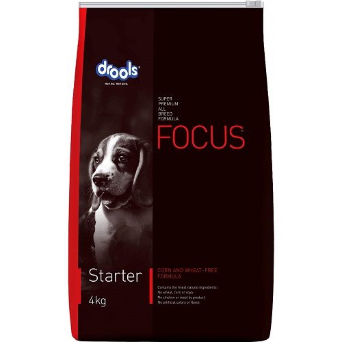 Drools Focus Starter Super Dog Food, 4 KG Pack at Best Price