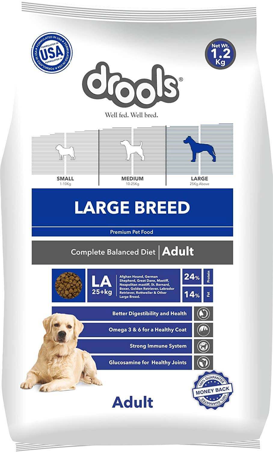 drools large breed puppy premium dog food 12kg