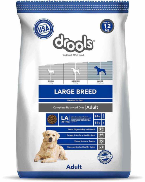 Drools Large Breed Adult Premium Dog Food 12 KG