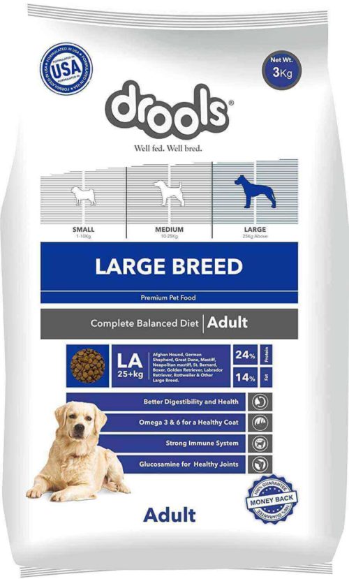 Drools Large Breed Adult Premium Dog Food 3 KG