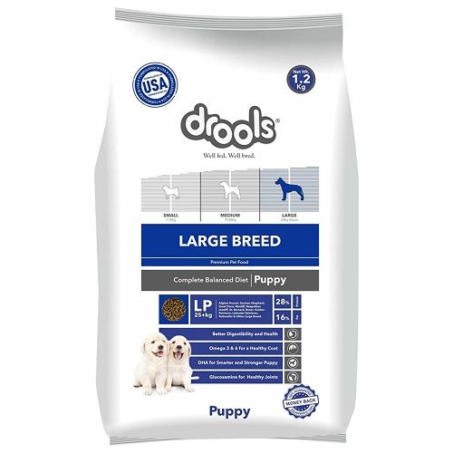 Drools Large Breed Puppy, Premium Dog Food, 1.2 KG Pack at Best Price