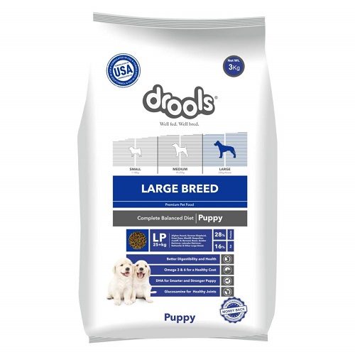 Drools Large Breed Puppy, Premium Dog Food, 3 KG Pack at Best Price
