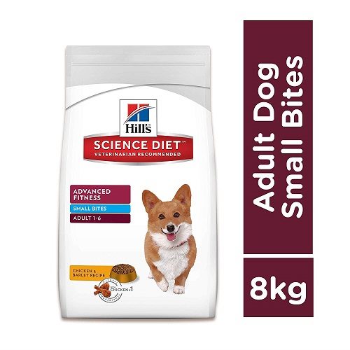 Hills Science Diet Adult Advanced Fitness, Small Bites Chicken and Barley Recipe Dry Dog Food, 8 KG Pack at Best Price