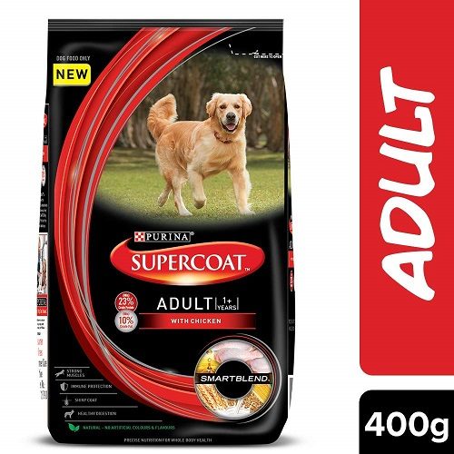 PURINA SUPERCOAT Adult Dry Dog Food - 400g Pouch at Best Price