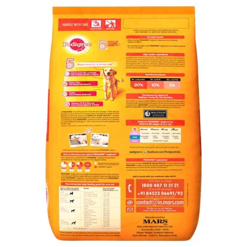 Pedigree Adult Dry Dog Food Meat and Rice 20 KG