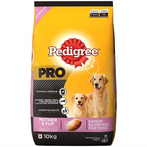 Pedigree PRO Expert Nutrition Lactating Pregnant Mother and Pup (3-12 Weeks) Dry Dog Food, 10 KG Pack at Best Price