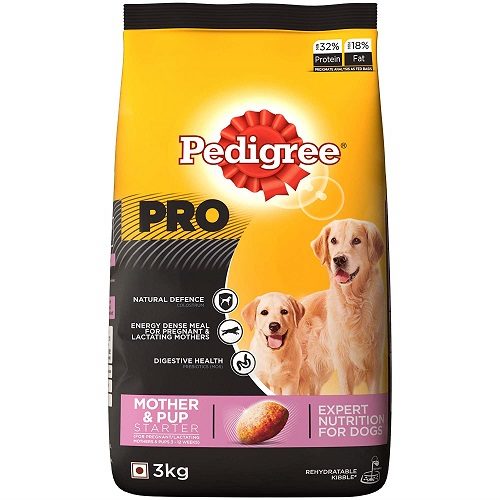 Pedigree PRO Expert Nutrition Lactating Pregnant Mother and Pup (3-12 Weeks) Dry Dog Food, 3 KG Pack at Best Price