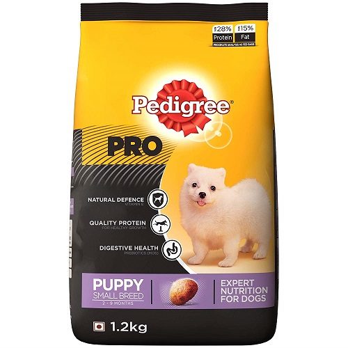 Pedigree PRO Expert Nutrition Small Breed Puppy (2-9 Months) Dry Dog Food, 1.2 KG Pack at Best Price