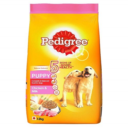 Pedigree Puppy Dry Dog Food, Chicken and Milk, 1.2 KG Pack at Best Price