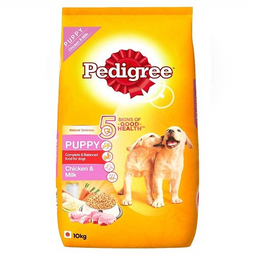 Pedigree Puppy Dry Dog Food, Chicken and Milk, 10 KG Pack at Best Price