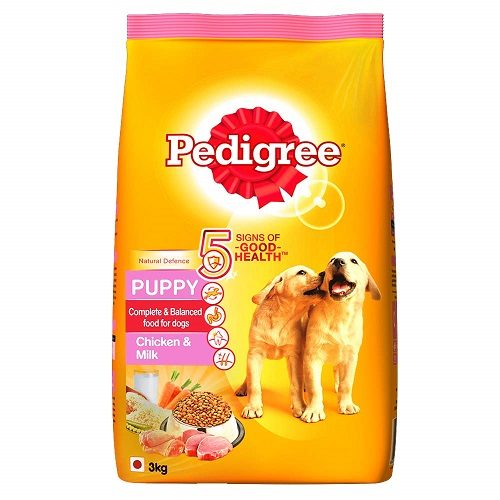 Pedigree Puppy Dry Dog Food, Chicken and Milk, 3 KG Pack at Best Price