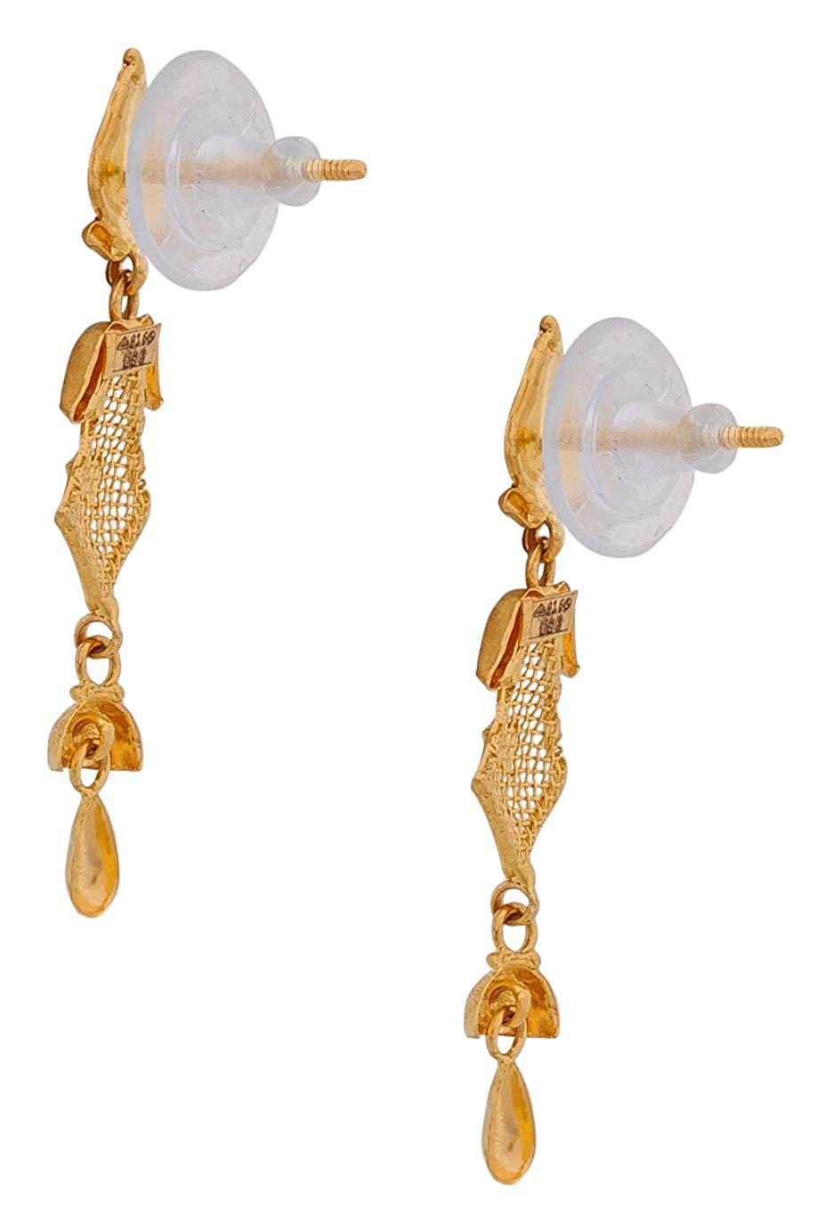 Senco Gold Women Gold & Diamonds Foliage Swing Gold Drop Earring :  Amazon.in: Fashion