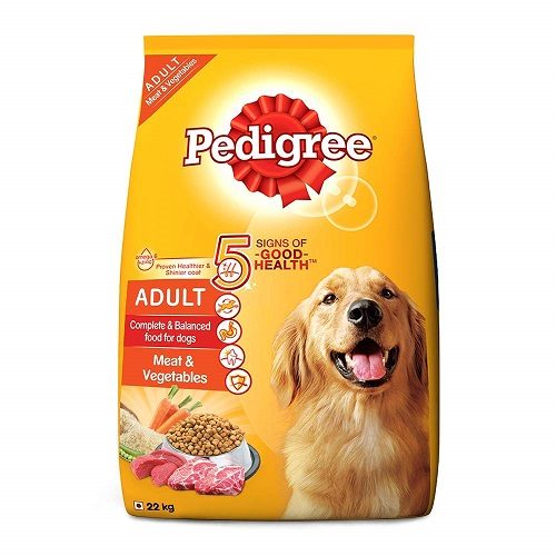 Pedigree Adult Dry Dog Food Meat and Vegetables 22 KG Pack at Best Price
